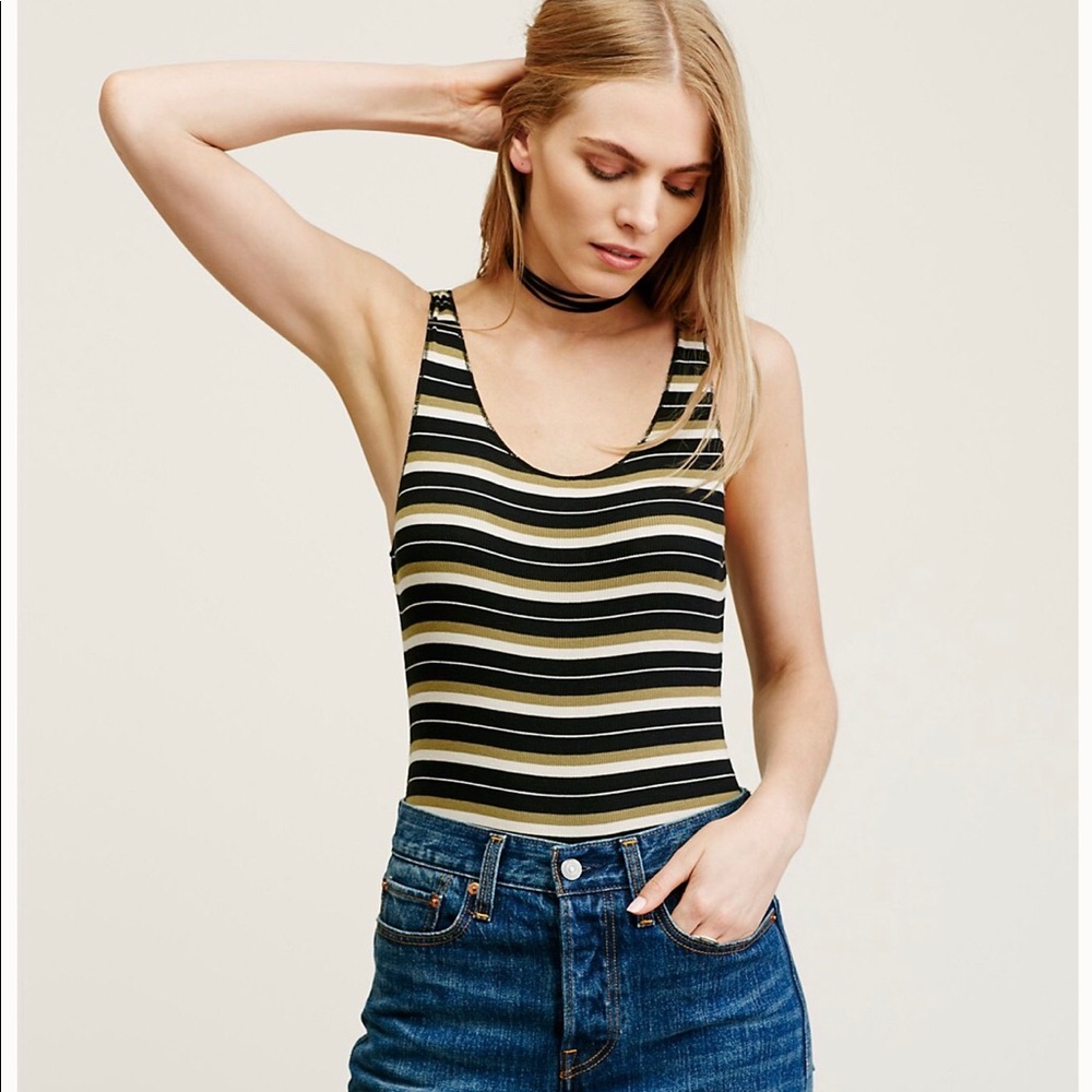 Free People Ribbed Bodysuit
